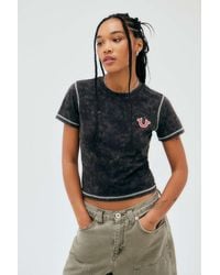True Religion - Uo Exclusive Contrast Stitch T-shirt - Lyst