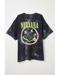 Urban Outfitters - Nirvana Smile Pigment Dye Tee - Lyst