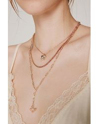 Urban Outfitters - Rhinestone Butterfly Layered Necklace - Lyst