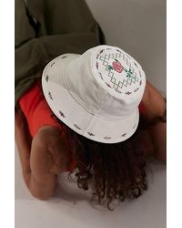 Urban Outfitters - Uo Embroidered Rose Bucket Hat - Lyst