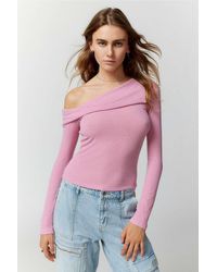 Out From Under - Love Hurts Asymmetrical Off-the-shoulder Top - Lyst