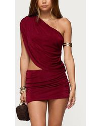 Edikted - Fiora One Shoulder Cutout Mini Dress - Lyst