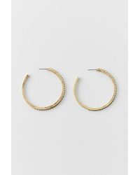 Urban Outfitters - Stone Oversized Hoop Earring - Lyst