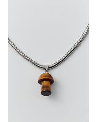 Urban Outfitters - Mushroom Genuine Stone Necklace - Lyst