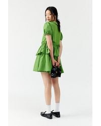 Urban Outfitters - Uo Claire Ruffled Babydoll Mini Dress - Lyst