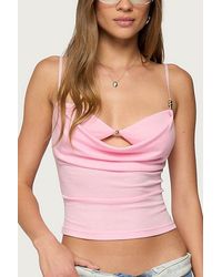 Edikted - Layered Bra Cowl Neck Top - Lyst