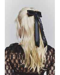 Urban Outfitters - Lettuce-Edge Hair Bow Barrette - Lyst