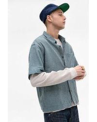 BDG - Blue Check Short Sleeve Shirt - Lyst