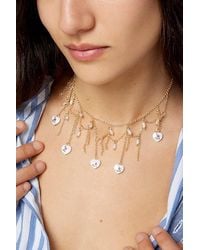 Urban Outfitters - Elsie Rosette Heart Necklace - Lyst