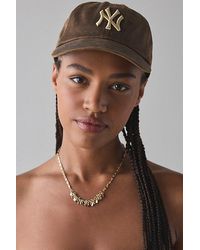 Mitchell & Ness - Mlb New York Yankees Leather Dad Hat - Lyst