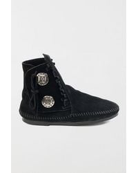 Minnetonka - Suede Two Button Boot - Lyst