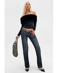 Lioness - Black Waldorf Off-the-shoulder Top - Lyst