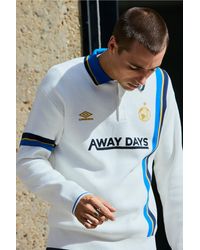 Umbro - White Long Sleeve Knit Polo Jumper - Lyst