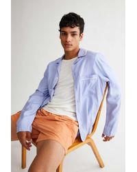 Mikkel Relaxed Pajama Shirt Urban Outfitters Men Clothing Loungewear Pajamas 