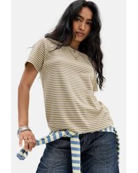 BDG - Striped Relaxed Short Sleeve T-shirt - Lyst