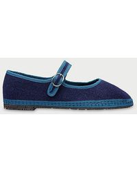 Flabelus - Linen Mary Jane Flat - Lyst