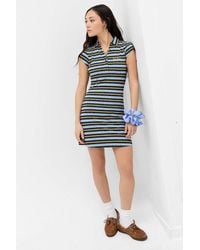 BDG - Stripe Polo Mini Dress Xs At Urban Outfitters - Lyst