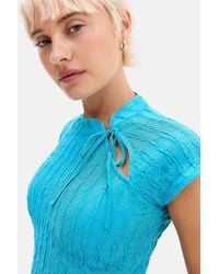 Silence + Noise - Silence + Noise Aysha Textured Keyhole Top - Lyst