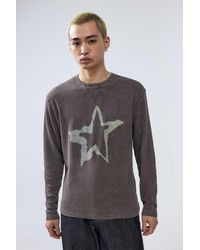 Urban Outfitters - Uo Rust Star Waffle Knit T-shirt - Lyst