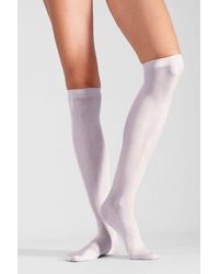 LECHERY - Lechery Shiny Sheer Knee-High Sock Set - Lyst