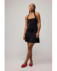 Motel - Ellison Halterneck Mini Dress - Lyst