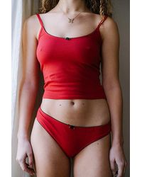 RAT BOI - Scoop Back Lace Trim Cami - Lyst