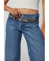 Urban Outfitters - Square Western Chain Belt - Lyst