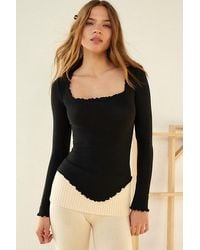 Out From Under - Square Neck Layering Top - Lyst