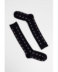 Out From Under - Floral Knee High Socks - Lyst