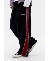 iets frans... - Harri Black & Red Panel Joggers - Lyst