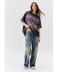 Urban Outfitters - Van Halen Motorcycle Washed Oversized Tee - Lyst