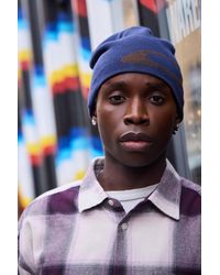 Oakley - Uo Exclusive Navy Ellipse Beanie - Lyst