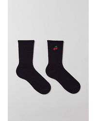 Urban Outfitters - Cherry Icon Crew Sock - Lyst