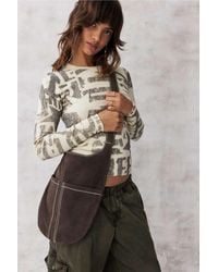 Urban Outfitters - Uo Suede Sling Slouchy Crossbody Bag - Lyst