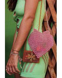 Urban Outfitters - Uo Beaded Heart Crossbody Bag - Lyst
