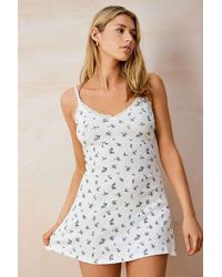 Out From Under - Pointelle Mini Dress S At Urban Outfitters - Lyst