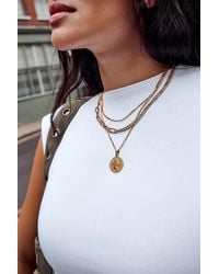 Urban Outfitters - Uo Triple Layer Coin Necklace 3-pack - Lyst