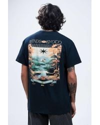 Urban Outfitters - Uo Black Winds Of Kyoto T-shirt - Lyst