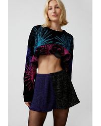 Urban Renewal - Parties Remade Sparkle Sweater Spliced Mini Skirt - Lyst