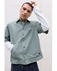 X-Large - Green Check Short Sleeve Shirt - Lyst