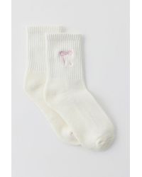 Urban Outfitters - Bow Quarter Crew Sock - Lyst