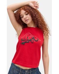 Quiksilver - Uo Exclusive Red Boxy Tank Top - Lyst