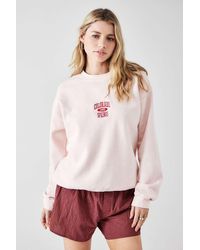 Urban Outfitters - Uo Pink Colorado Spring Crew Neck Sweatshirt - Lyst