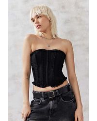 Urban Outfitters - Uo Harley Bandeau Ruffle Corset - Lyst