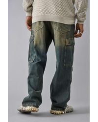 BDG - Fixed Waist Denim Cargo Stone Wash Jeans - Lyst