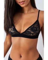 Out From Under - Simple Seamless Lace Triangle Bra - Lyst