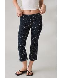 Out From Under - Bec Cropped Foldover Kick Flare Pants - Lyst