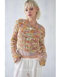 Urban Outfitters - Uo Space-dye Fairycore Laddered Knit Top - Lyst