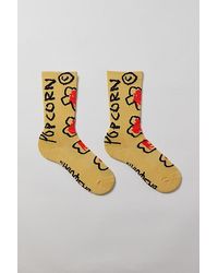 Urban Outfitters - Basquiat Cheese Popcorn Crew Sock - Lyst