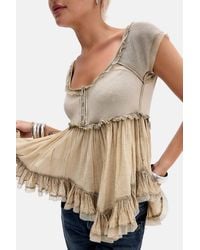 Kimchi Blue - Nesli Woven Babydoll Top - Lyst